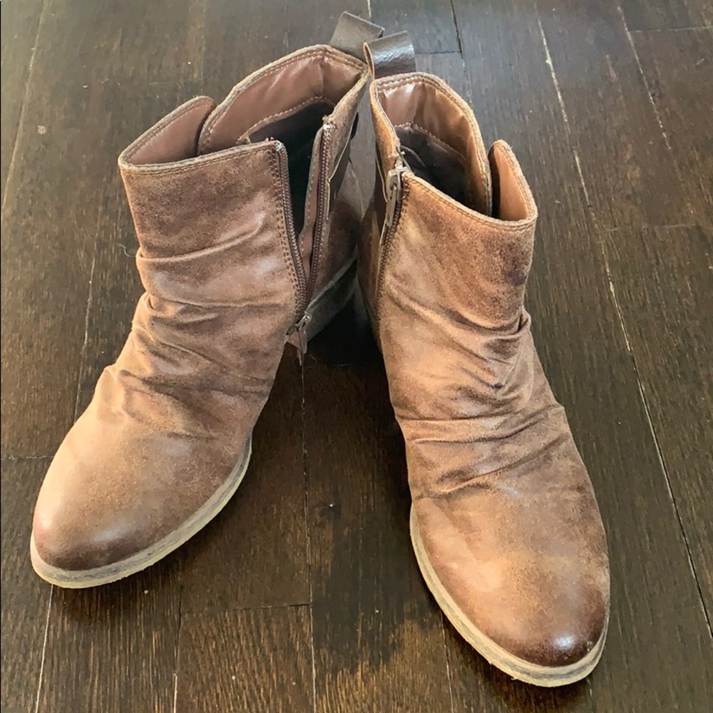 Brown booties